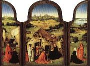 BOSCH, Hieronymus Triptych of the Epiphany Spain oil painting artist